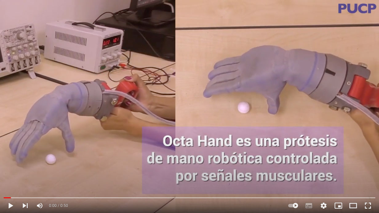 Octa Hand: una prótesis de mano robótica desarrollada por Girab-PUCP